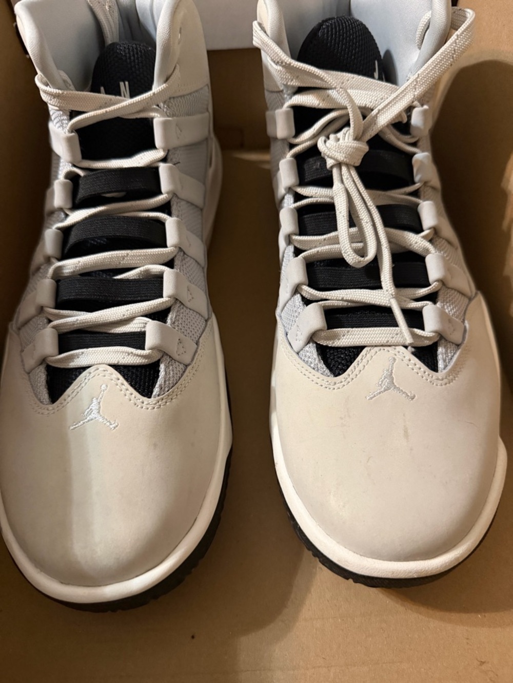 Jordan Men's Athletic Shoes White and Black